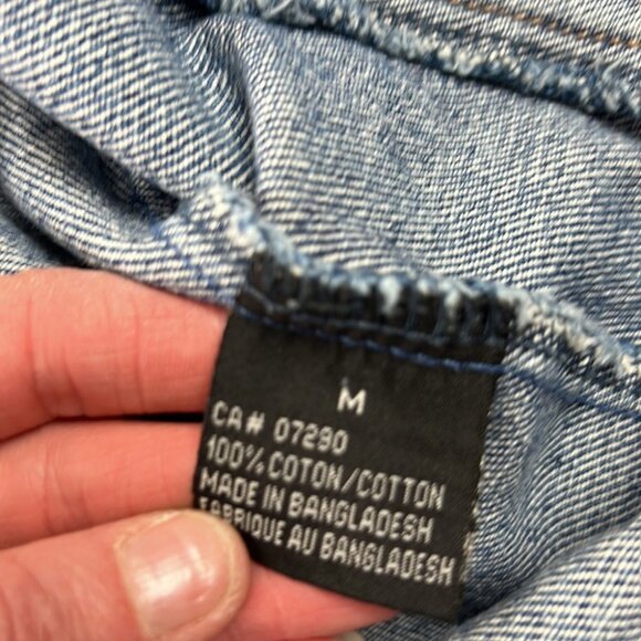 Illegal Oversized Blue Denim Jean Jacket - Picture 8 of 8